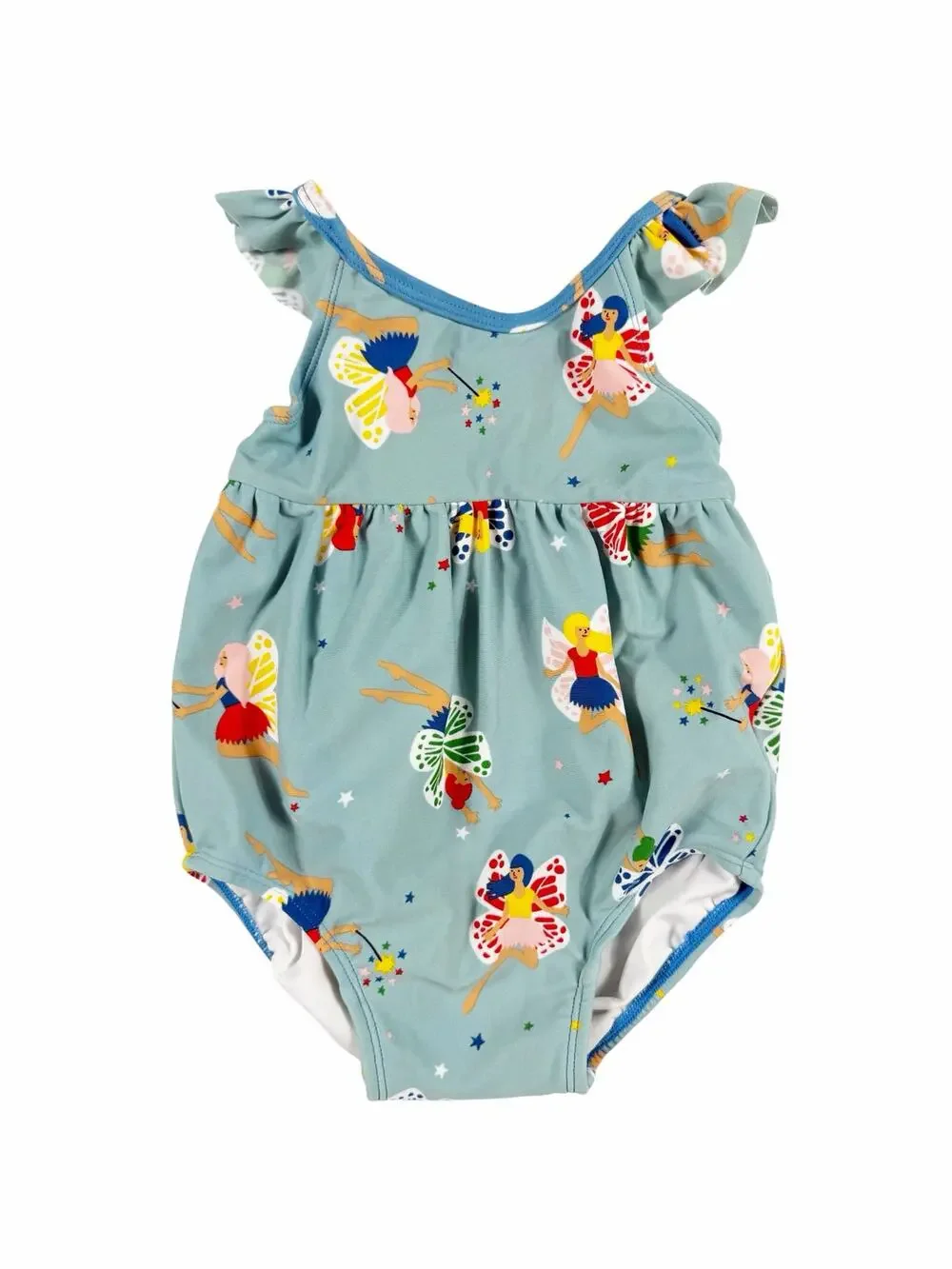 Hanna Andersson Fairy Print Flutter One-Piece Swimsuit 18–24 Months